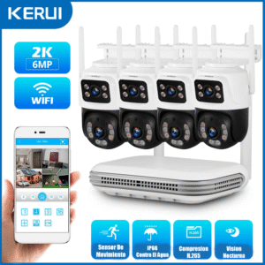 Kit 4 Camaras De Seguridad WIFI