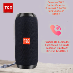 Bocina Portatil T&G 1200Mah